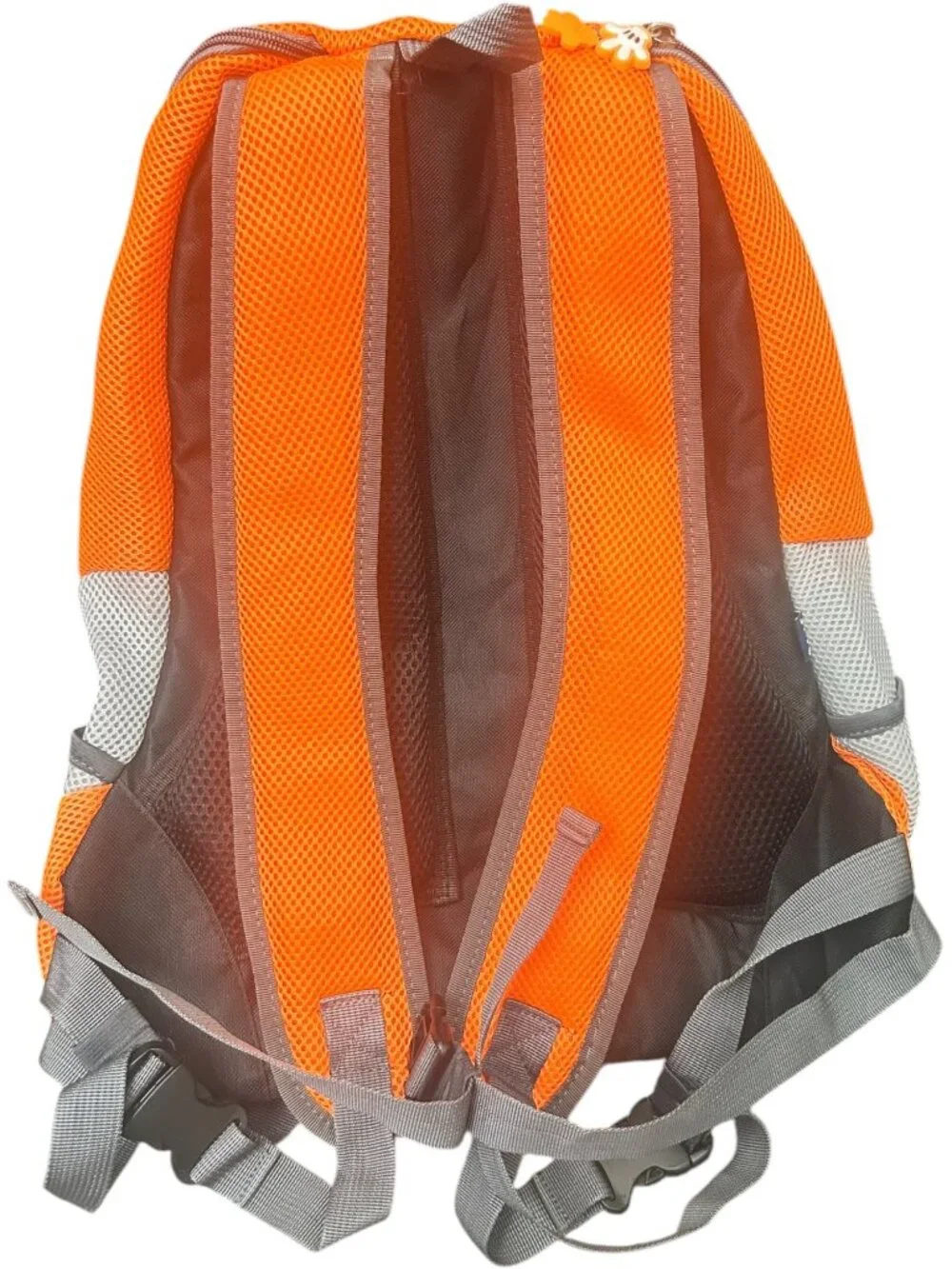 AGPet Pet Carrier Backpack Orange/Gray Mesh Size XL – Brand New With Tags
